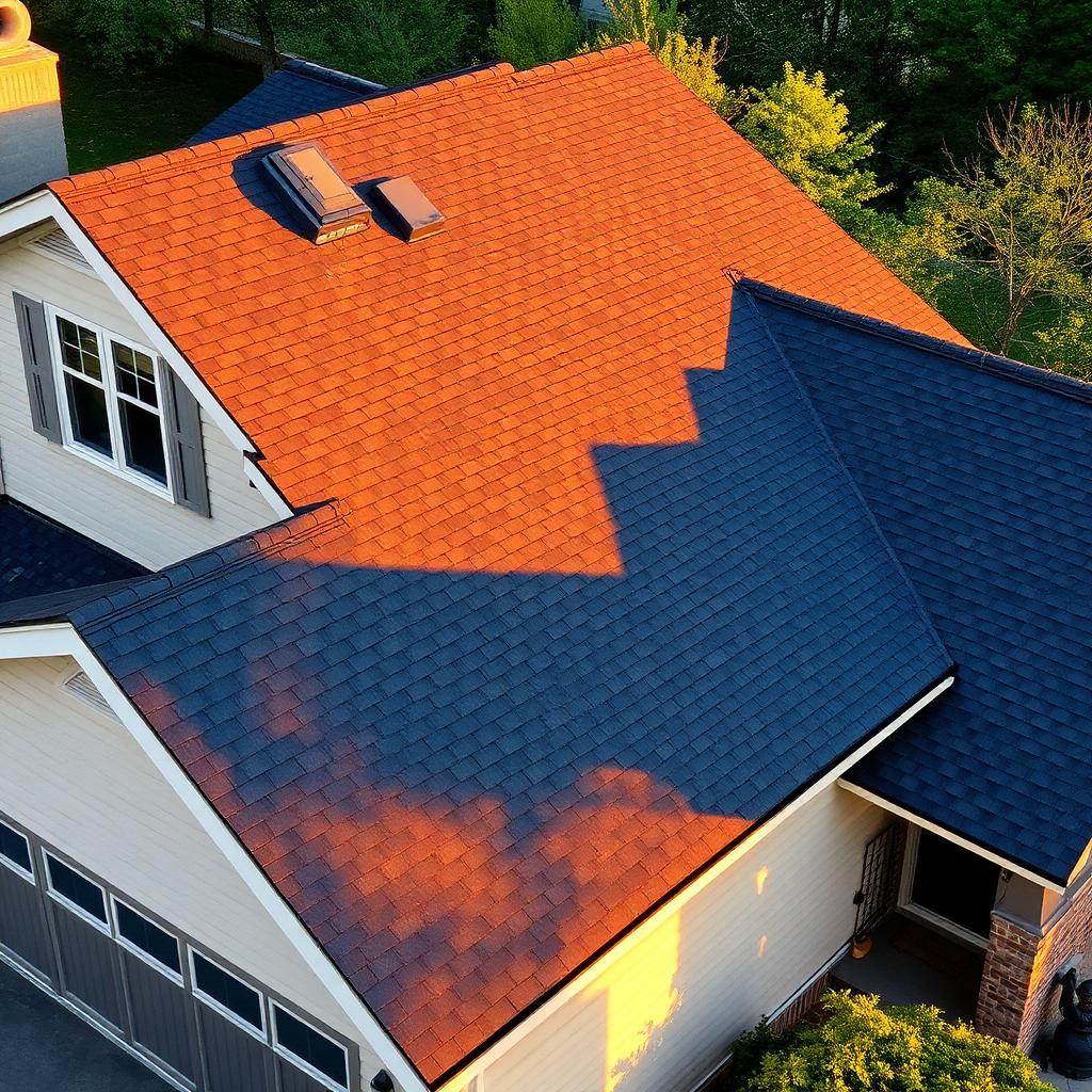 Two-tone charcoal reroof on a South Minneapolis bungalow